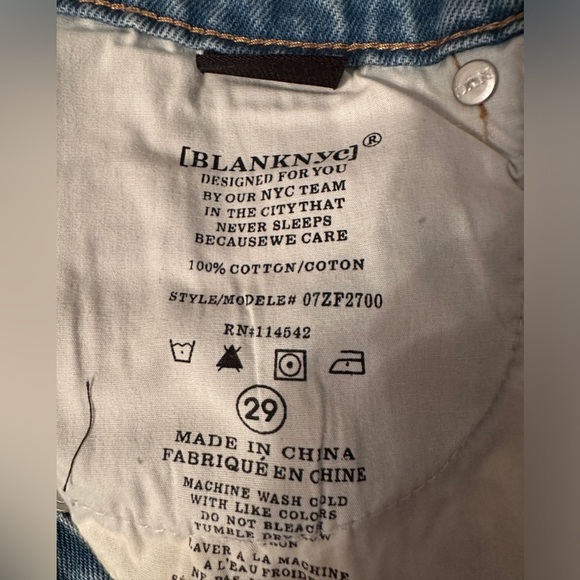 BlankNYC The Baxter Ribcage Straight Leg - NWT - Size 29 - Picture 13 of 16